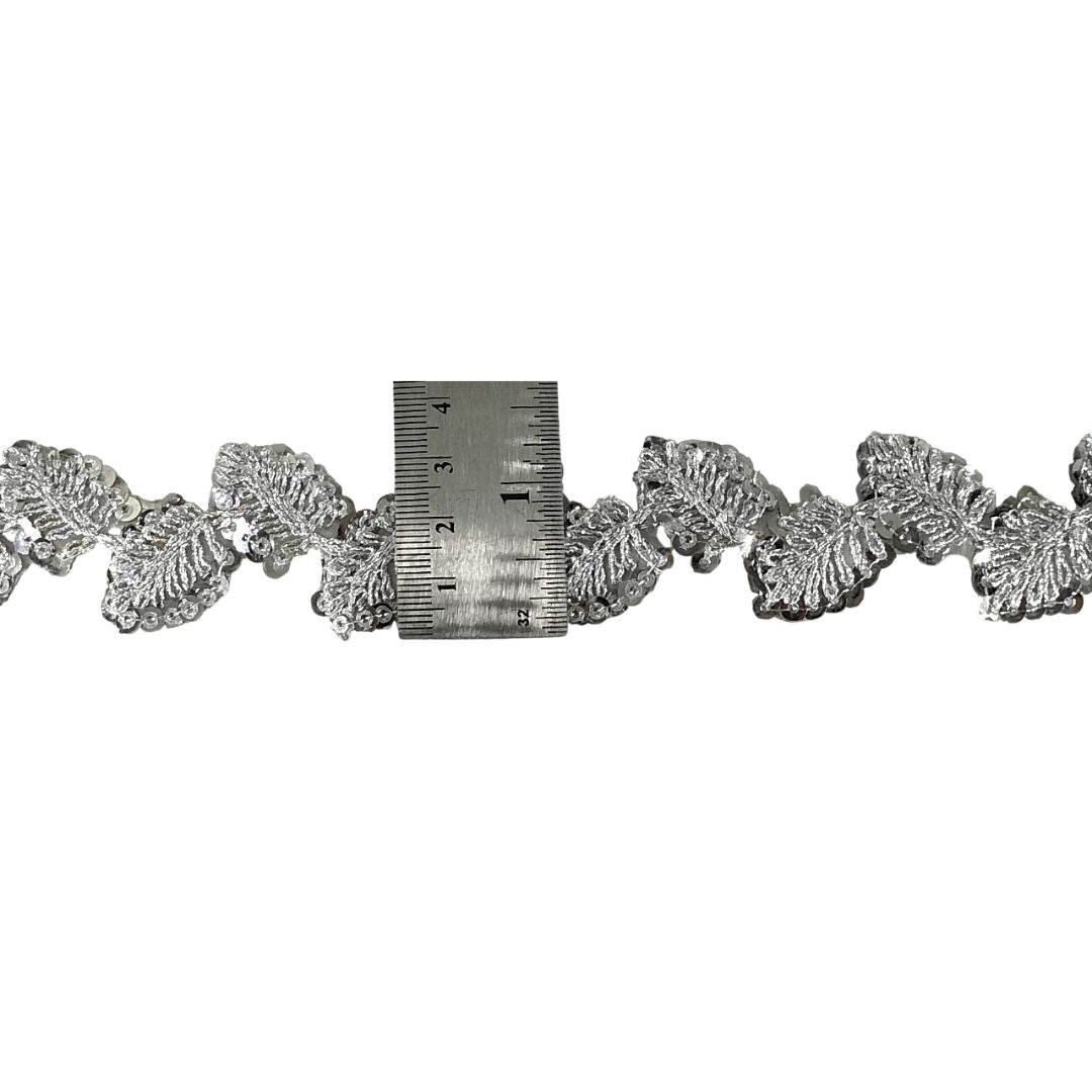 Silver Sequins Lace